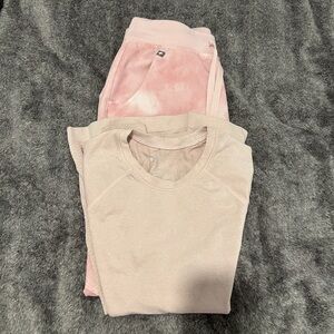 Figs Marbled Rose Scrub Set